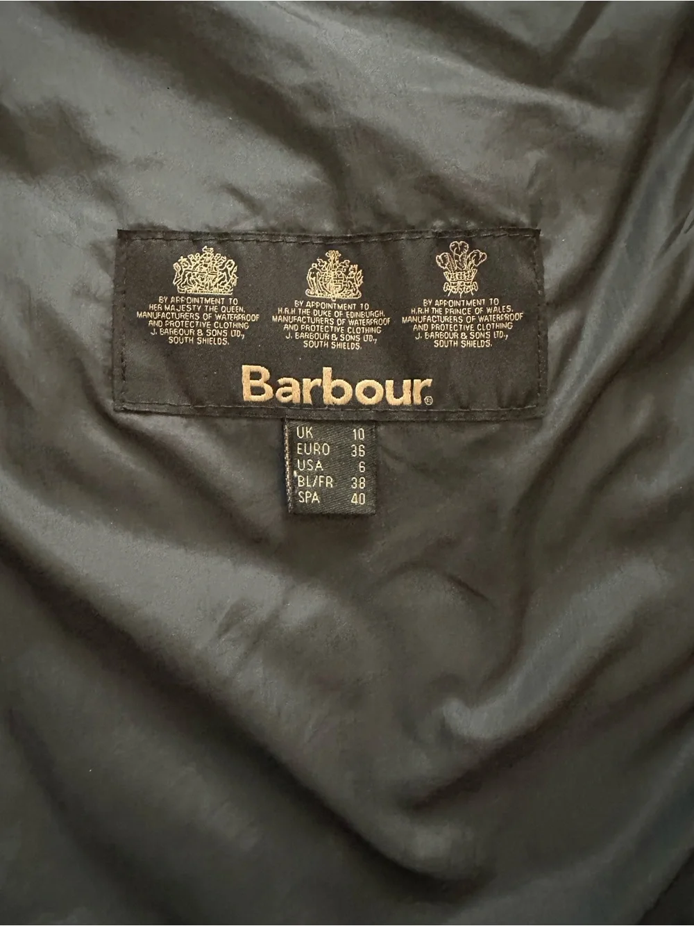 Barbour Cavalry Polarquilt Jacket Women’s US 6 Dark Navy Quilted Fleece Lined - Picture 3 of 4